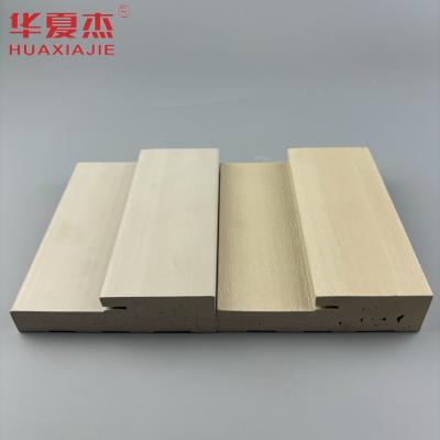 China Wholesale wpc 4-9/16'' door jamb wpc door frame  woodgrain pattern wpc moulding for building decoration for sale