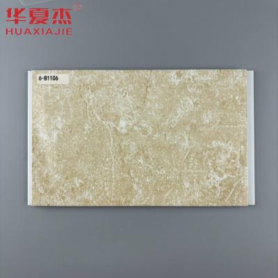 China Best verkopende gele marmer pvc wandpaneel waterdicht pvc marmeren plaat gemakkelijk te installeren decoratie Te koop