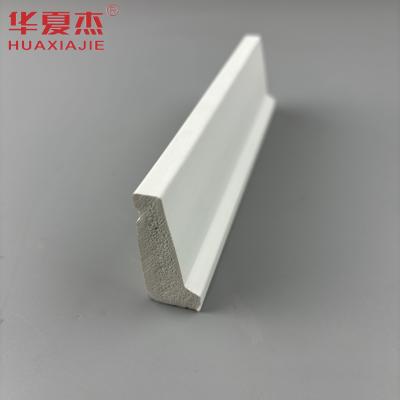 China Durable pvc skirting waterproof shingle mould white vinyl 12ft pvc moulding indoor decoration for sale