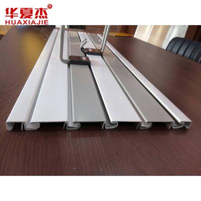 China Excellent Moisture Resistance PVC Slatwall Panels Easy Installation Smooth Surface is Smooth for sale