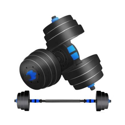 China Universal Fitness Equipment Gym 30kg Adjustable Dumbbell Set, Cement Rubber Dumbbell With Factory Cheapest Price for sale