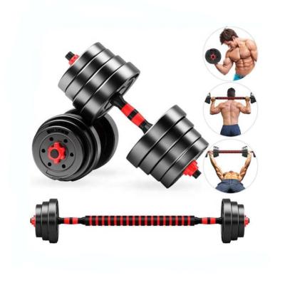 China Factory Outlet Universal Most Popular Cement With PVC Plastic Weightlifting Dumbbell Eco - Friendly Set for sale