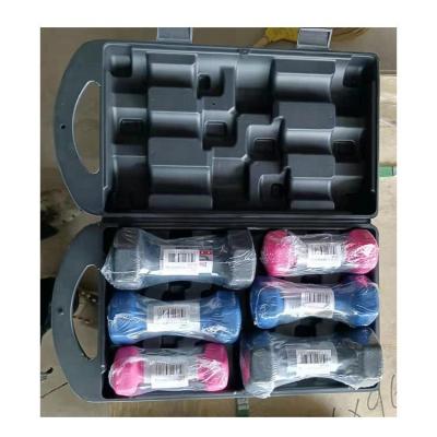 China Universal Weightlifting High Quality Non-slip Dumbbells Round Main Dumbbell Set for sale