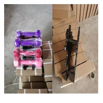 China Simple And Convenient Cheaper Plastic Vinyl Neoprene Dumbbell Racks for sale