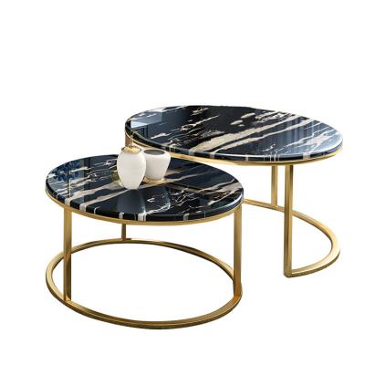 China Hard Chinese Cheap Modern Living Room Furniture Stainless Steel Base Round Mirrored Metal Coffee Tea Small Side Table for sale