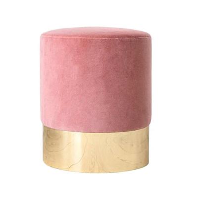 China Other Modern Small Specification Low Specification Velvet Storage Round Fabric Stool Decorative Sofa Shoe Leg Rest Stool Fit Changing Stool for sale