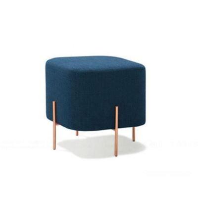 China Other Designer Fancy Colorful New Living Room 4 Legged Round Stool Velvet Stool Bench Stool for sale