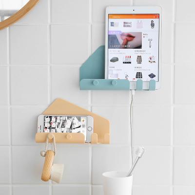 China Sustainable Universal Bathroom Tablet Hanging Mobile Phone Holder Charging Cell Phone / Head Wall / Tablet Holder for sale