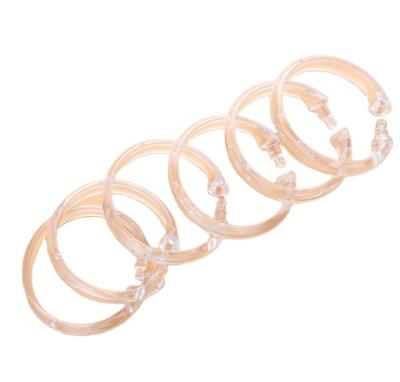 China Creative Transparent Shower Curtain Ring Ring Round Acrylic Shower Curtain Ring Curtain Ring Plastic for sale