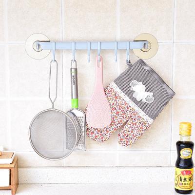 China Mighty Simple Kitchen / Bathroom Wall Durable No Nails Stick Plastic Creative Mount Wall Hook for sale