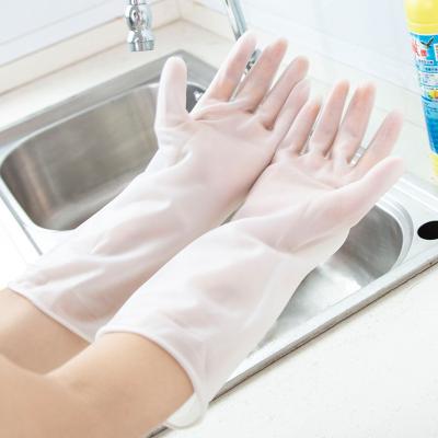 China Modern Household Kitchen Hygiene Cleaning Household Waterproof Latex Gloves Rubber Cleaning Dishwashing for sale