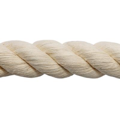 China YILIYUAN Shandong Exit 25mm 3 Ply Soft Macramé Cotton Twisted Rope for Structure for sale