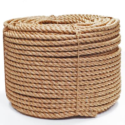 Chine Corde de jute de macramé de 10 mm avec torsion antiseptique Spécifications naturelles ou blanches 4-60 mm à vendre