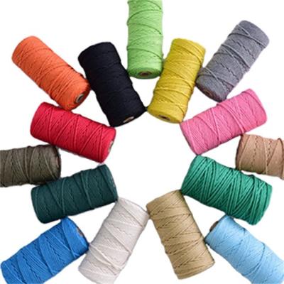 Cina Decorazione fai-da-te fabbricazione personalizzata Twist 5mm corda di cotone colorato con 100% di cotone in vendita