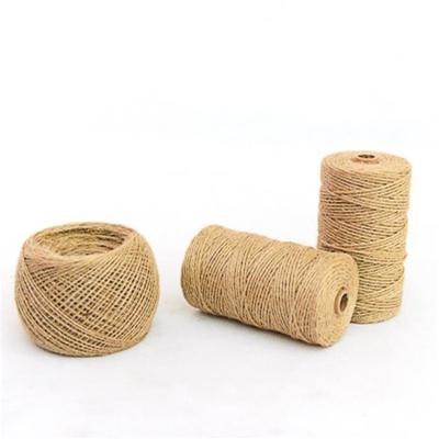 China 3 Strand Natural Twisted Paper Handle Jute String Macrame Cord Rope for Products for sale