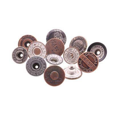 China Wholesale best price nickel free red bronze high quality plating jeans button revit for jeans for sale