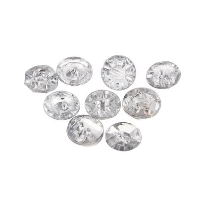 China Hot Sale Nickel Free Transparent Round Rhinestone Fabric Decorated Crystal Sofa Knobs For Furniture for sale