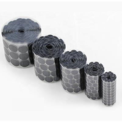 China Viable High Quality Self Adhesive Marker Dots Hook And Loop Coins /Patch Round Tape 100%Nylon for sale