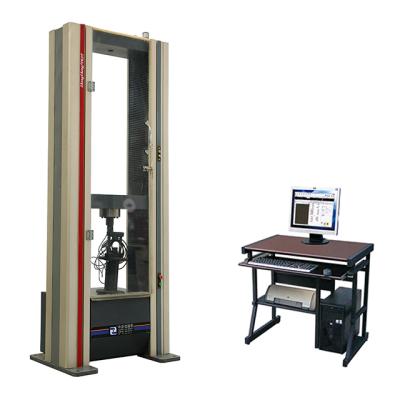 China Mechanical testing properties electronic universal testing machine used in school laboratory is cheap and shown on computer screen for sale