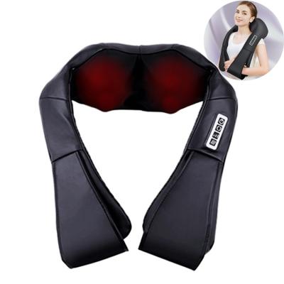 China Cordless Back Massager with Heat, Deep Tissue Massage Shiatsu Back and Neck Kneading Massager for sale