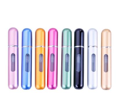 China Personal Care 5Ml Refillable Aluminum Perfume Aluminum Fine Spray Mist Sprayer Atomizer Bottle Vials for sale