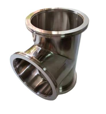 China ISO ISO160 Equal Chemial Equipment Half KF NW Straight Taper Nipple Tee Cross Reducer For Vacuum Hose Fittings And Components for sale