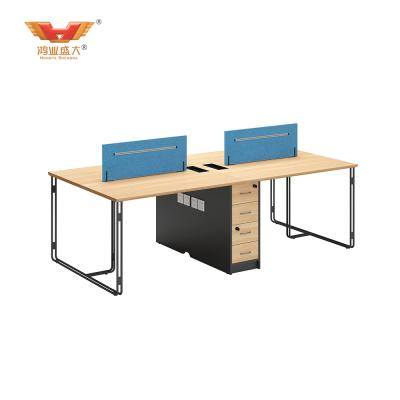 China Customize Hot Sale 4 Person Modern Office WN-D0524 Wooden Office Furniture for sale