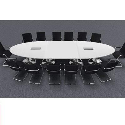 China Durability High Gloss Oval Conference Desk For Meeting Room for sale