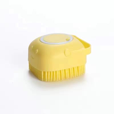 China Eco-friendly Silicone Pet Bath Brush Pet Grooming Brush China Pet Supplies Sustainable for sale