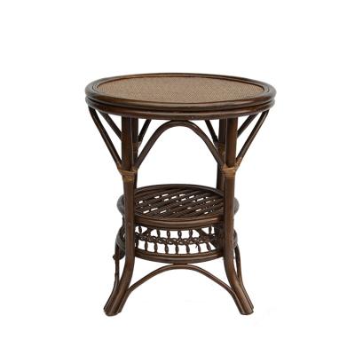 China Real factory durable natural rattan home office balcony leisure table coffee table small home table for sale