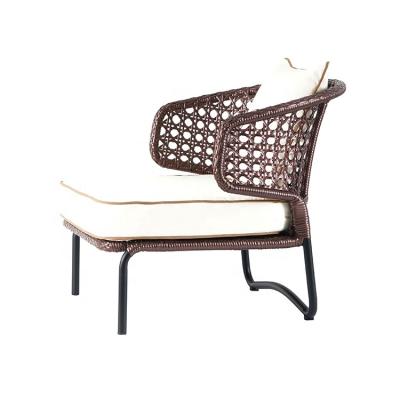 China Modern Nordic Style Leisure Set PE Rattan Chair Outdoor Garden Furniture for sale