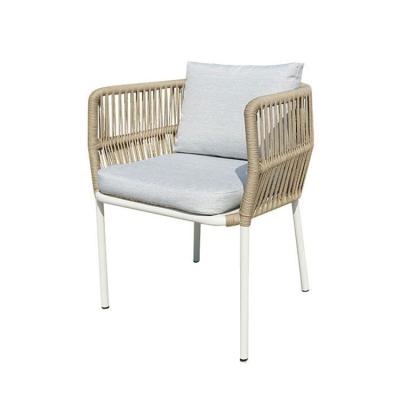 China Modern Luxurious Garden Furniture Leisure Rope Armchair Dinner Chair for sale