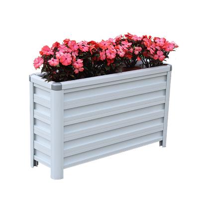 China The flower pot dividing volume of extra large metal aluminum alloy modern outdoor flower pot and large size commercial street for sale