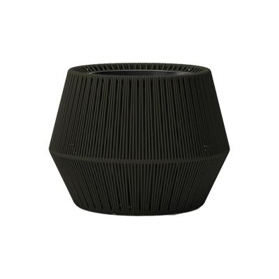 China Modern Outdoor Courtyard Rope Woven Flower Pot Garden Patio Planter Flower Pot for sale