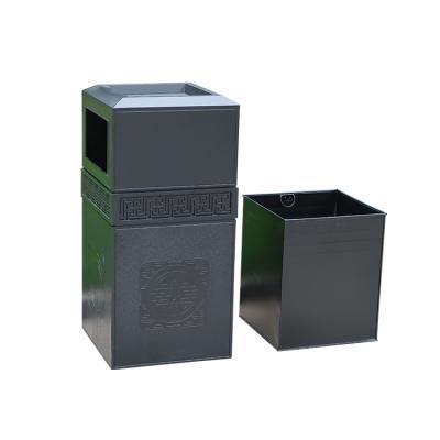 China Factory stocked direct sales spot new Chinese wholesale cast aluminum trash can all aluminum alloy hygiene skin box for sale