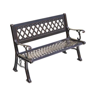 China Outdoor Bench Campus Chair Park Cast Aluminum Style Metal Bronze Outdoor Chair Leisure Modern European Material for sale