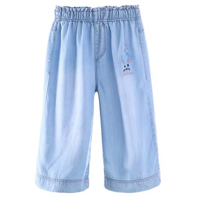 China Summer New Lyocell Anti-pilling Jeans Outfits Babies Casual Printed Pants for sale