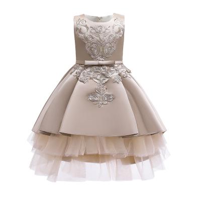 China Children Girl Kids Tulle Clothes Regular Custom Made Evening Night Princess Dresses for sale