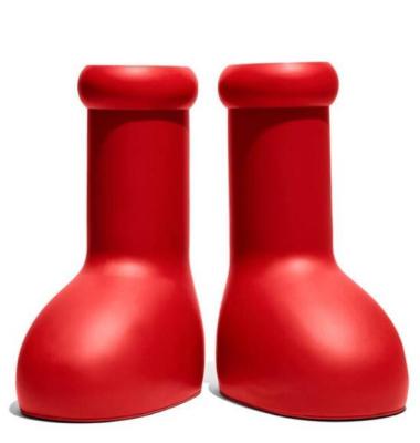 China Astro Anti-slippery boy cartoon big red boots women rain boots men EVA Red Shoes yezz for sale