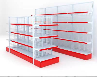 China Manufacturer Wholesale&Good Price Grocery Retail Store Display Racks Double Sided Gondola Shelving Supermarket Shelf/Wall For Sale for sale