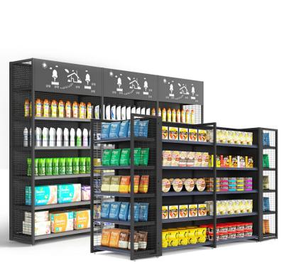 China Good Price Double Sided Grocery Store /Retail Display Racks Gondola Shelving Supermarket Shelf For Sale for sale