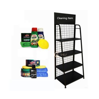 China Recyclable car accessories show rack/exhibition shelf display rack/shelf car supplies for sale