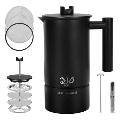 China Sustainable Amazon Insulated Double Wall Stainless Steel French Press Coffee Maker for sale