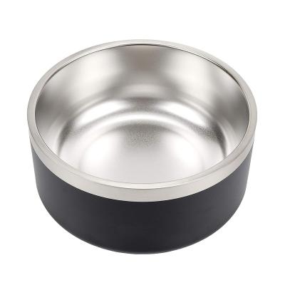 China Stocked Cat Dog Water Food Bowl Stainless Steel Pet Feeding Removable Cleaning Bowl With Non Slip Bottom for sale