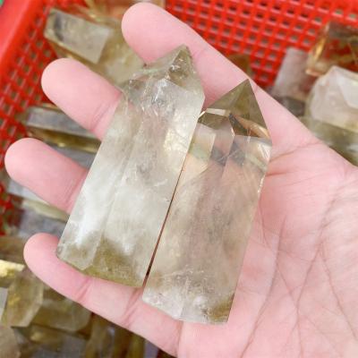 China Wholesale High Quality Crystal Points Tower Natural Citrine Healing Point From Europe Factory For Decoration for sale