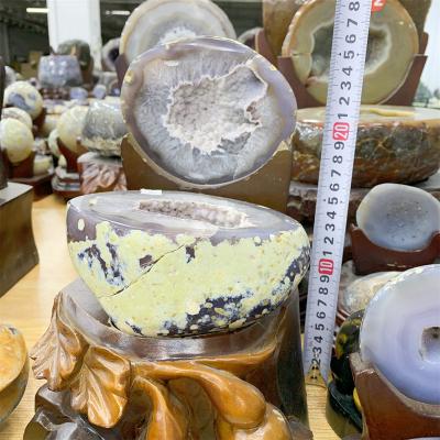 China China Wholesale Natural Small Quartz Geodes Cluster Crystal Geodes Agate Cornucopia For Feng Shui for sale