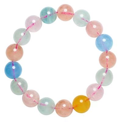 China Natural Eco-Friendly Morgan Stone High Grade 6-10MM Morgan Agate Bracelet Lady Lucky Bead for sale