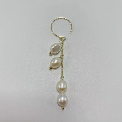 China CLASSIC 8.5mm Jewelry Grapes Shape Silver Geometric White Pearl Earring S925 Pearl Earring For Girl for sale