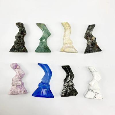 China High Quality Ocean Jasper Opal Howlite Carving Brooms For Souvenirs From Europe for sale