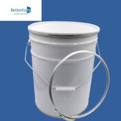 Cina 18 litri un grande metallo Pail Buckets For Chemical Oil da 20 litri in vendita